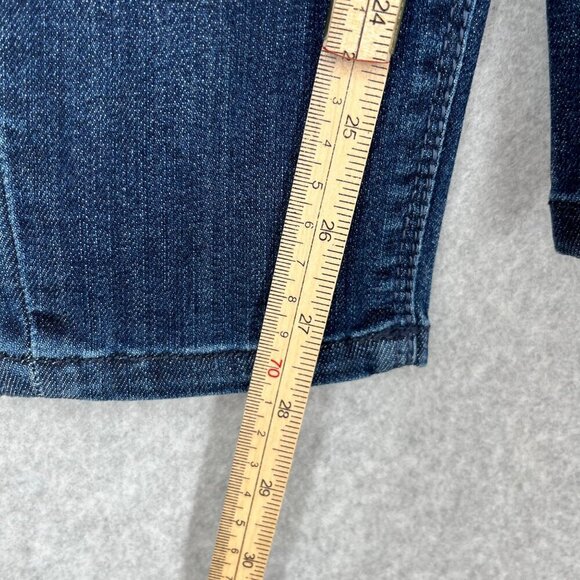 Anthropologie Unpublished Ella Sky High Rise Skinny Jeans Size 26 Dark Wash NEW - Picture 12 of 14